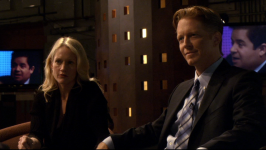 Screenshot from Caprica showing Daniel and Amanda Graystone