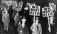 Image showing 'we want beer' prohibition protests